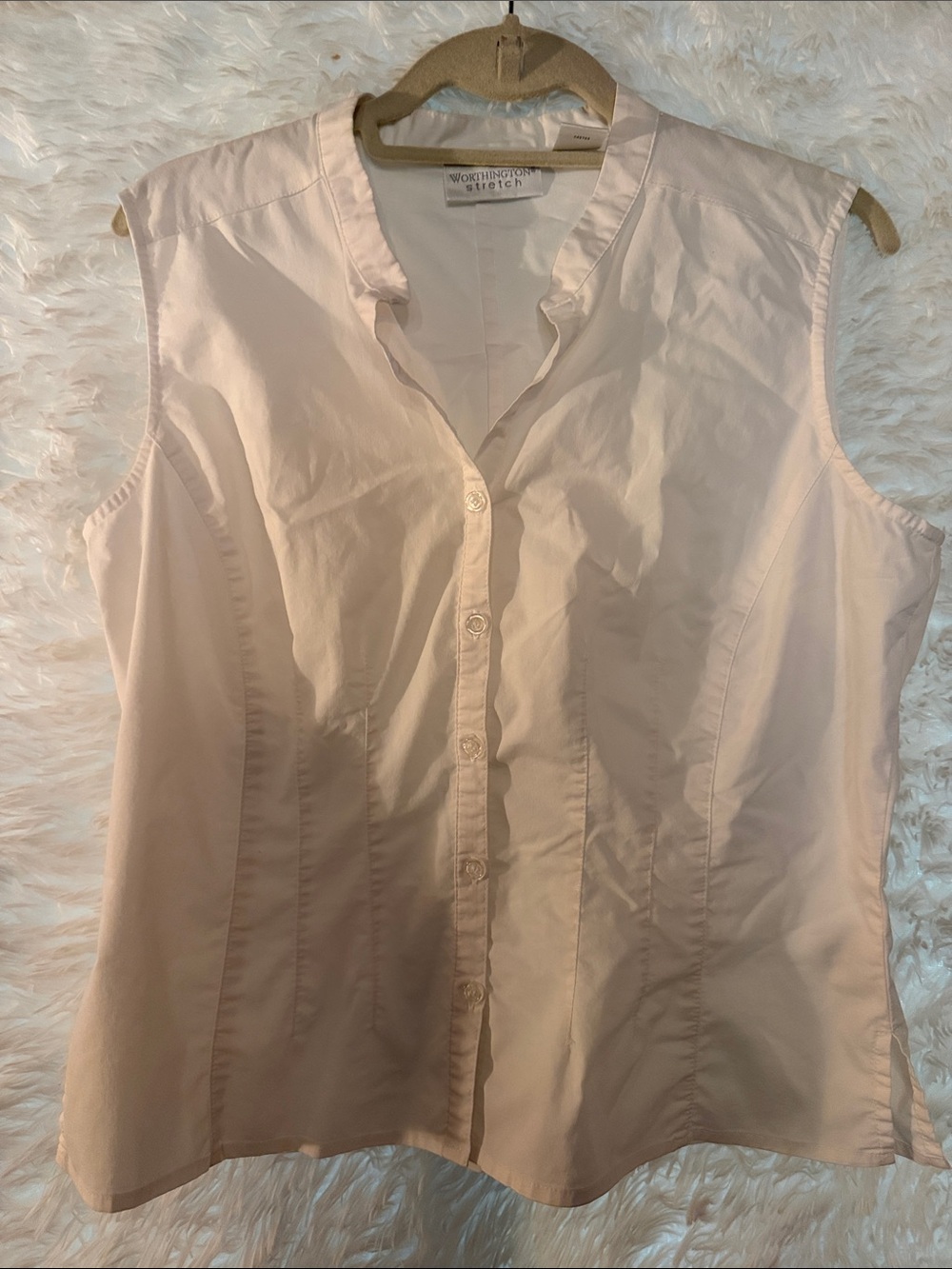 Worthington Stretch Sleeveless Blouse Size 12